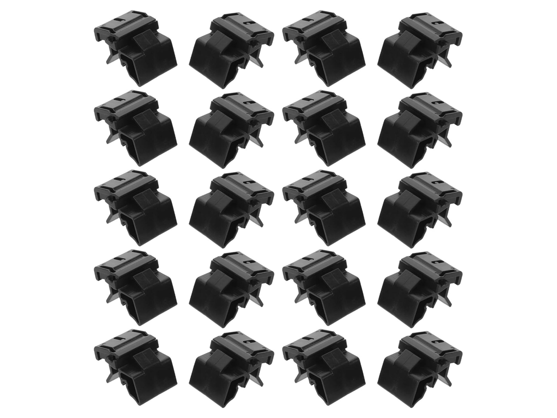 Kit com 20 clipes de fixação para acabamento interno do porta-sacos, modelo Y, com trava.