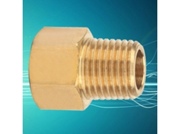 Laxiscreed Manómetro De Pressão Em Latão Com Adaptador 1/4" Bspt Para Npt Para União De Tubos