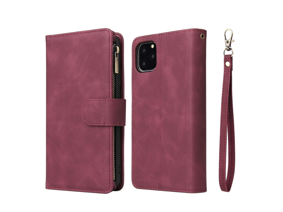 Estojo para Iphone 12 com Zíper e Múltiplos Cartões LAXISCREED