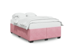 Bed Frame, Bed Frames Vidaxl Cor-de-rosa Veludo (140 X 200 Cm)