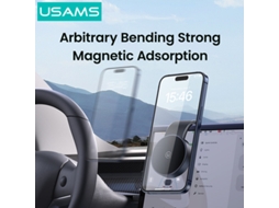 Suporte Magnético Para Telemóvel Usams Us-zj079 Comutável Horizontal/verticalmente E Com Ajuste De Inclina??o