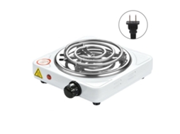 Fogueira Elétrica de Tubo Único 1000W, Compacta, com Proteção | S/MARCA