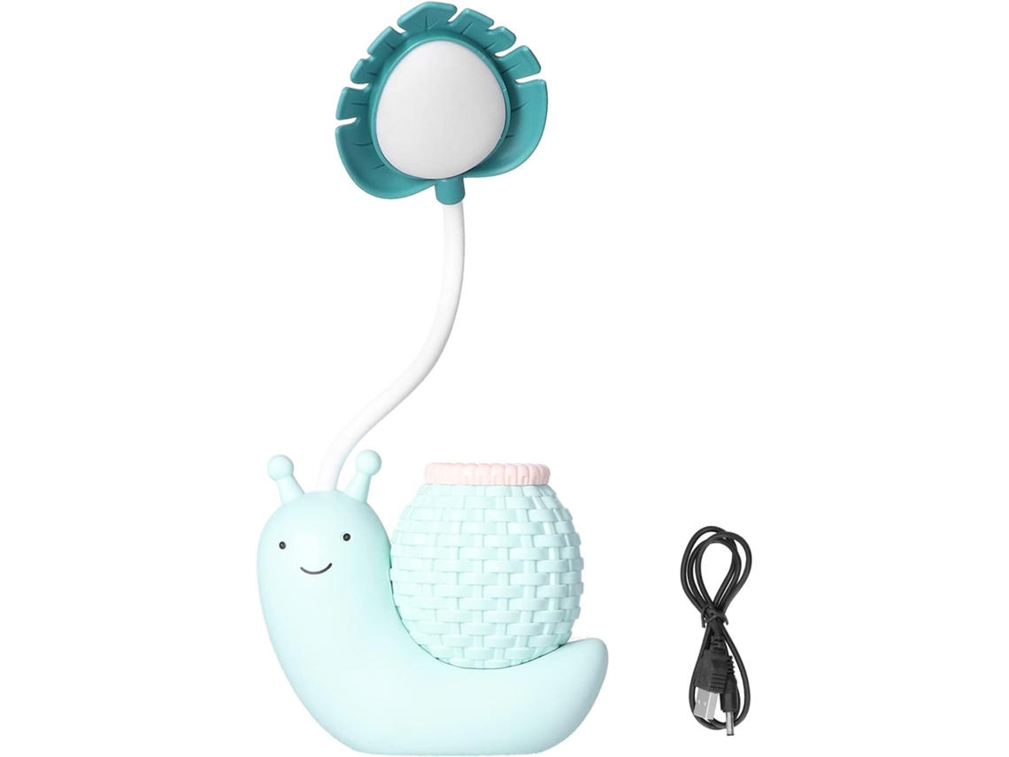 Luminária De Mesa Led Dobrável, Com Haste Flexível, Design Compacto E Recarregável Via Usb, Com Porta Canetas