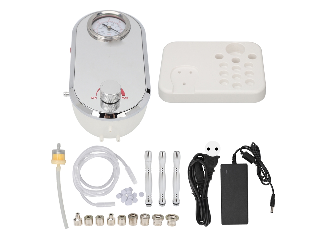 Máquina De Dermabrasão Para Cuidado Da Pele Com 9 Cabeças, Promove Colágeno E Aperto, Plugue Eu 100‑240v