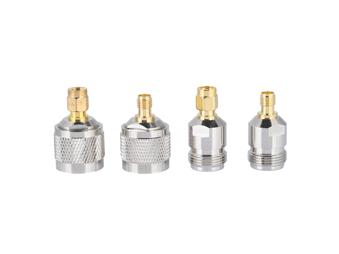 Kit de 4 Adaptadores Sma para N, Conector Coaxial Rf N Macho Fêmea para Sma Fêmea Macho CHABERLU