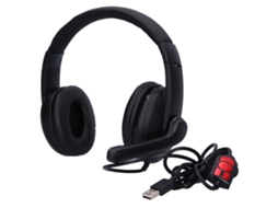 Fone de Ouvido para Jogos EOOCOO (com Microfone, Estéreo com Graves)