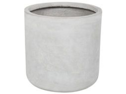 Vaso Beliani Messene De Fibra De Argila Cinzento Claro 34x34x33