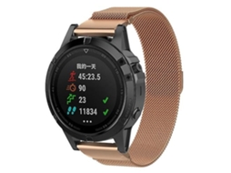 Lurelia Pulseira De Relógio Garmin Fenix 7x Em Ouro Rosa
