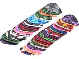 Palhetas De Celulose Coloridas Para Guitarra, Com Design Triangular, Para Guitarras Acústicas E Elétricas