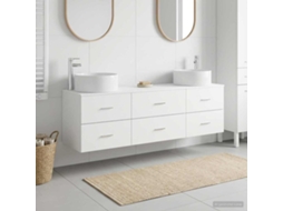 Vidaxl Conjunto De Móveis Para Banheiro 3 Unid. Branco