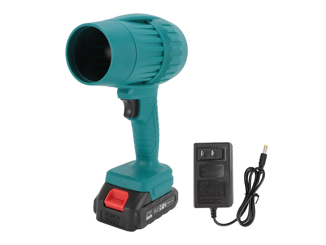 Purificador de ar portátil Primerox semi fio azul de 1500 mAh, eficiente, para limpeza de carros e folhas.