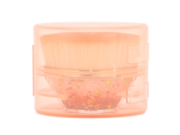Pincel De Maquillaje De Base Profesional Portátil En Caja De Color Oro Champán