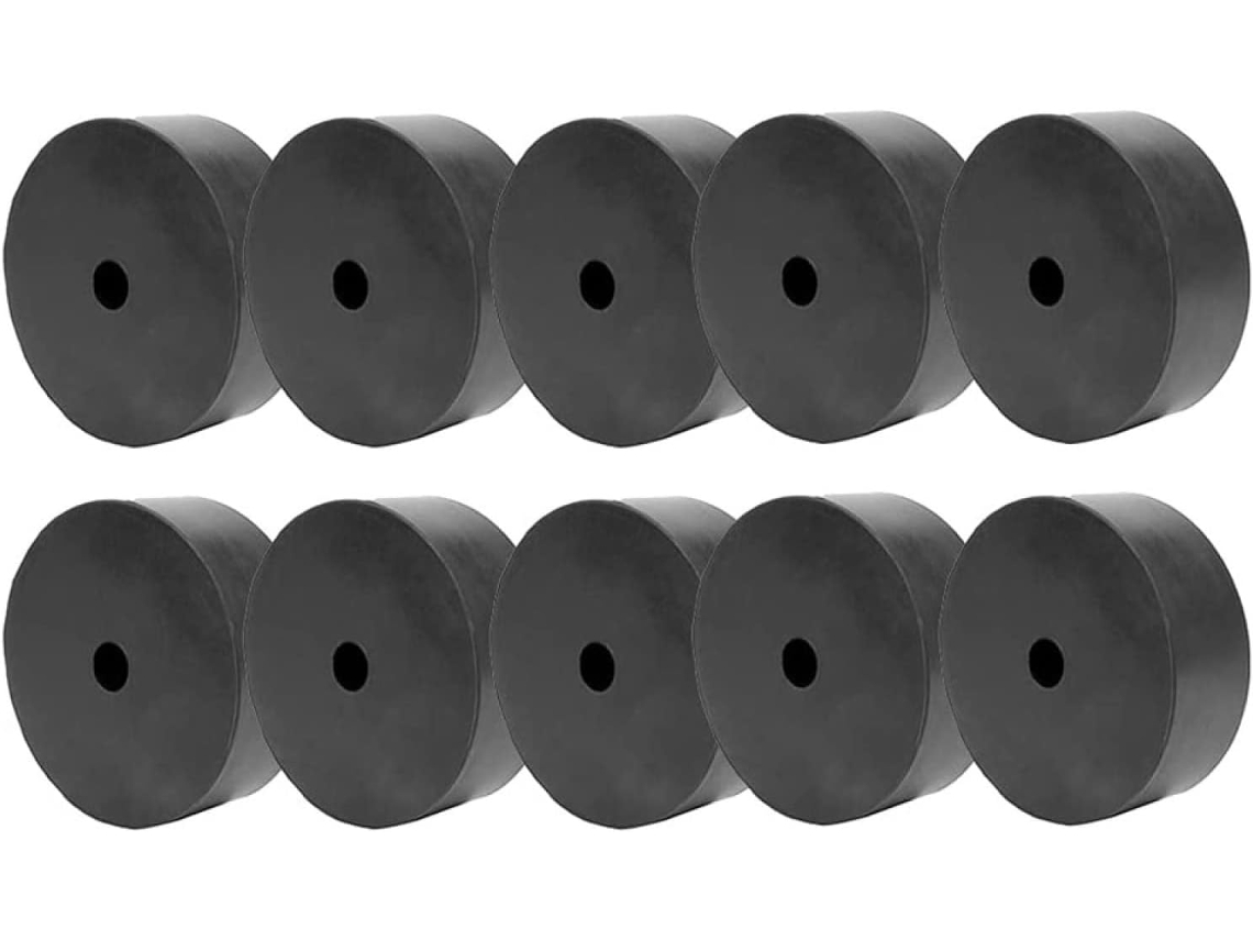 10 Folhas Redondas Ocas De Silicone Para Evitar Vibrações Estéreo, 18