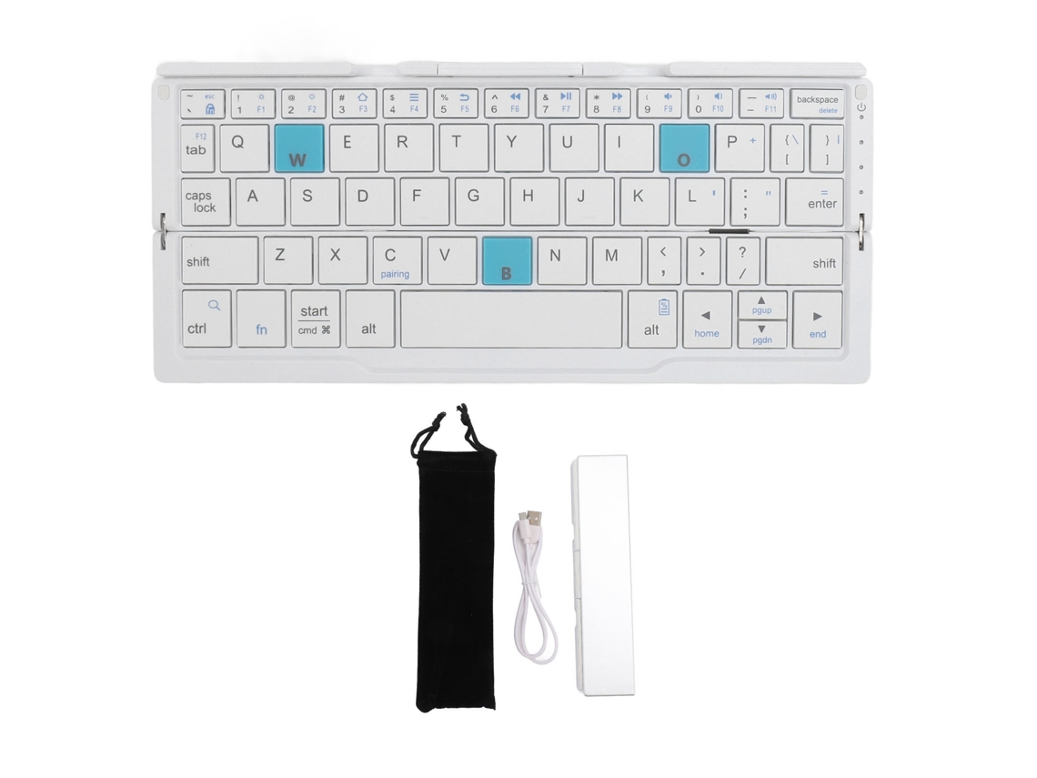 Combo de Teclado e Mouse Sem Fio Retro com Teclas Redondas e Mouse Óptico 1600 Dpi | S/MARCA