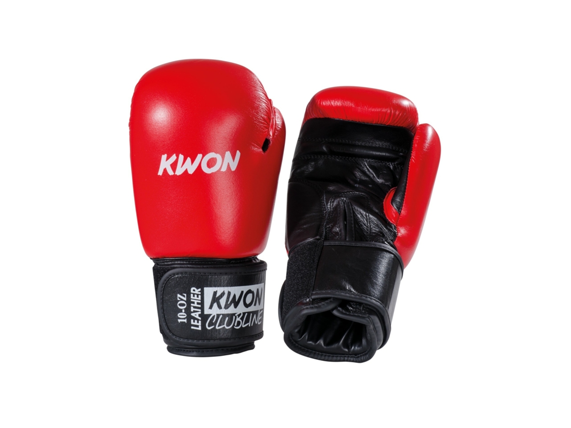 Luvas de Boxe KWON CLUBLINE Unisexo (10 - Couro - Multicor)