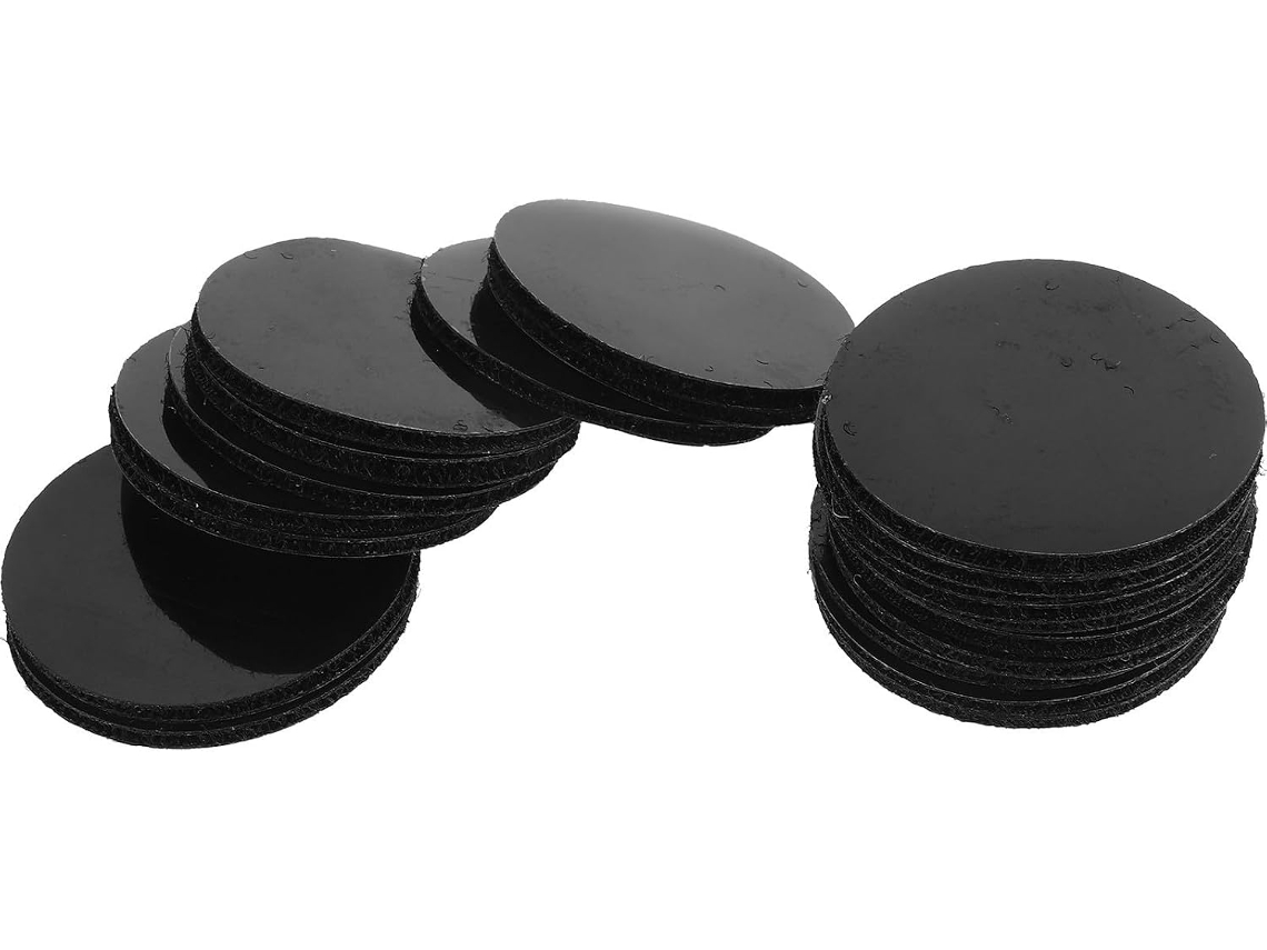 Pacote Com 20 Pares De Fechos Autoadesivos De Nylon Com Velcro Para Carpetes.