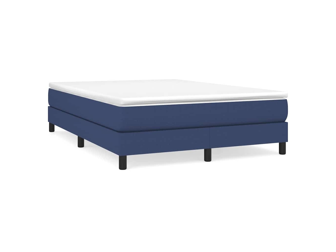 Box Spring Bed Frame, Box Spring Bed Frames Vidaxl Azul Tecido (140 X 200 Cm)