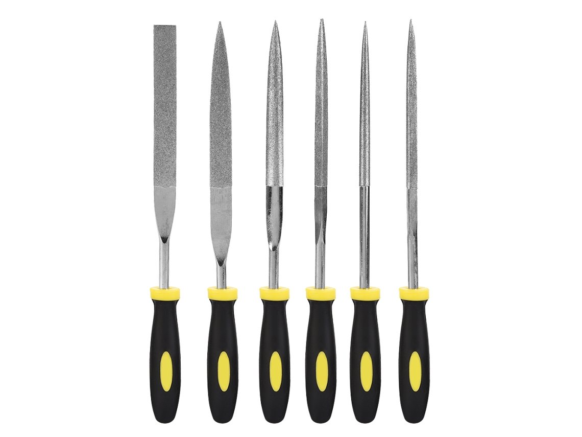 6 Peças Conjunto De Mini Laminas Ferramenta De Metal E Madeira Para Trabalho Manual Carpintaria Raspador File Aguja