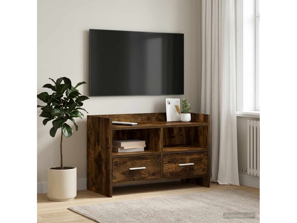 Vidaxl Gabinete Para Tv 71,5 X 33 X 47 Cm Carvalho Fumado