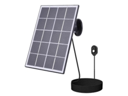 Painel Solar Para Câmera De Segurança Arlo Pro 4/ultra 2/pro 3/ultra/pro 5s Carregador Solar Preto Multicolorido Slowmoose