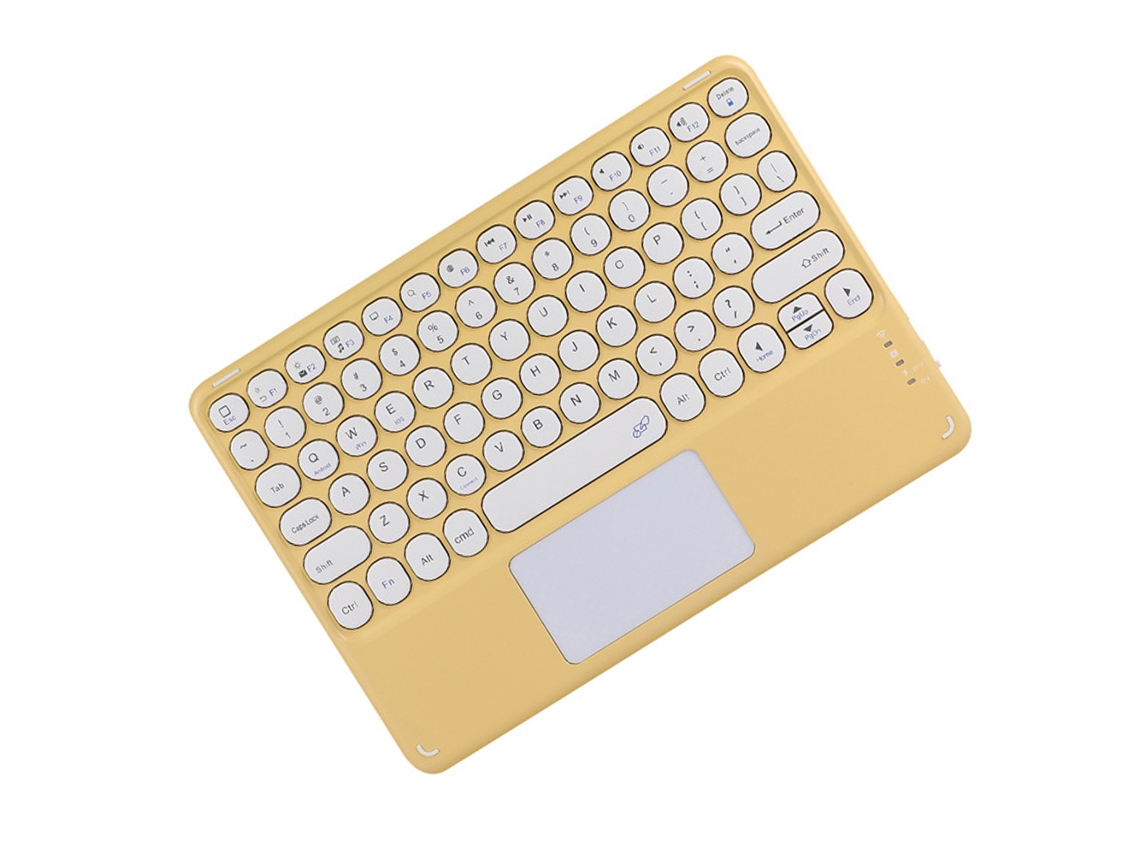 MEOIRUERY Teclado Bluetooth 10 Polegadas Touch, Teclado Sem Fio Ultrafino Portátil Com Touchpad, Bateria Recarregável Embutida