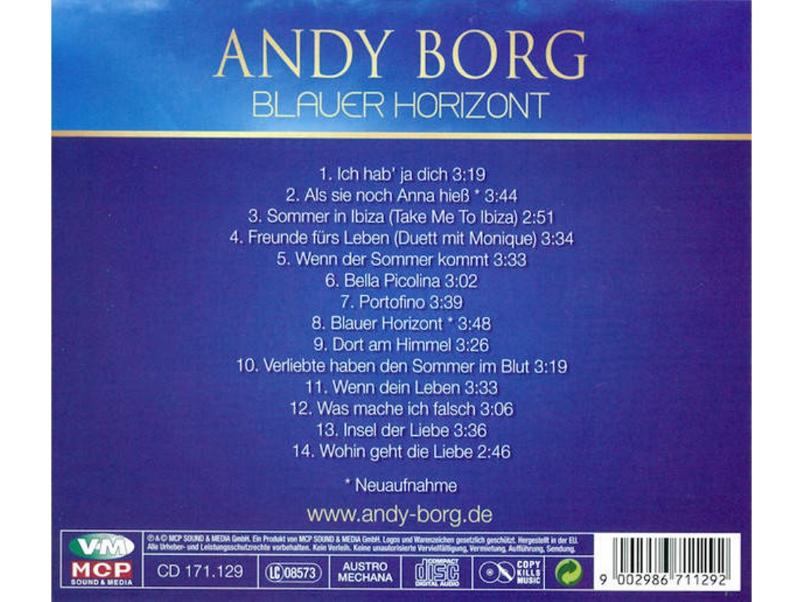 CD Andy Borg - Blaue Kreise (1CDs)