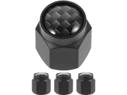 Tampas De Válvula De Pneu Em Cobre Preto, Fáceis De Instalar - Estilo Único