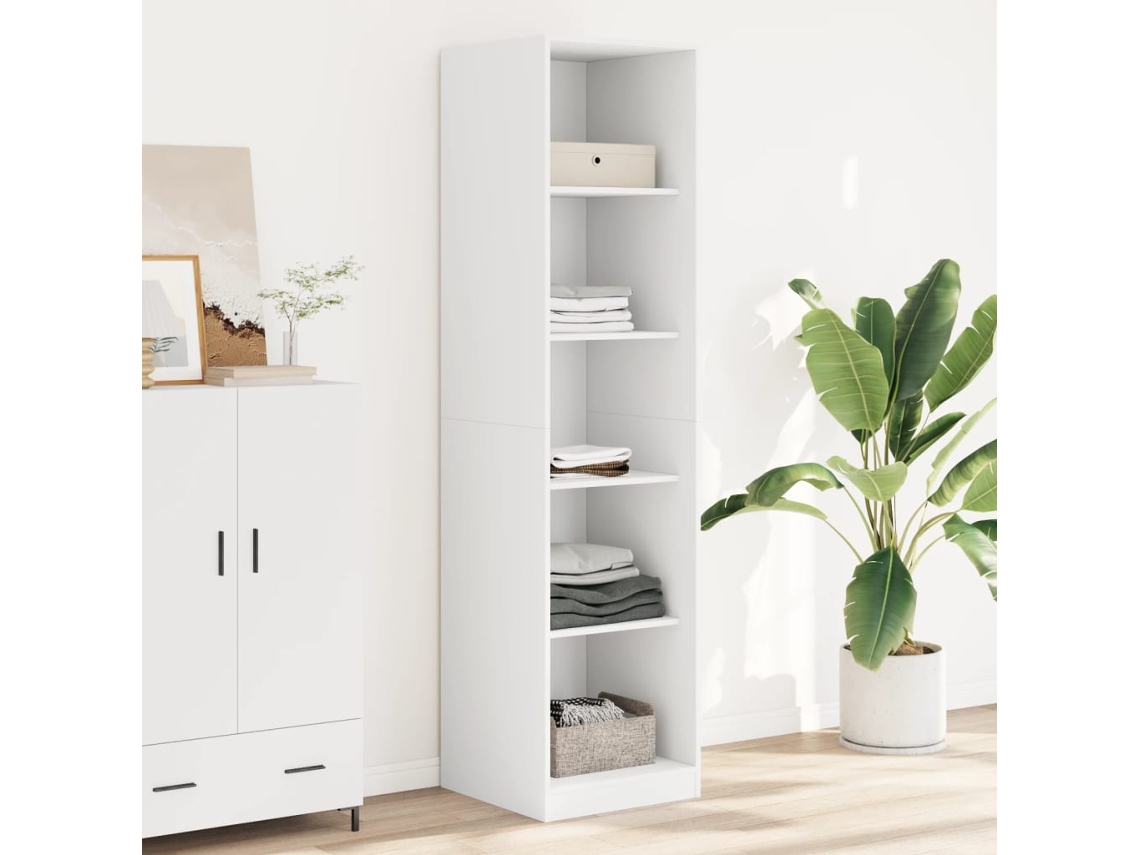 Vidaxl Roupeiro 50x50x200 Cm Contraplacado Branco