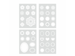 4 Adesivos De Papel No Estilo Retrô De 90 X 75 Mm Para Artesanato, Adesivos Decorativos De Pet (4)