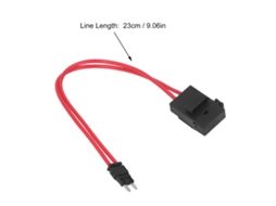 Kit porta-fusíveis ATM para carro, pacote com 5 unidades, 20A, fios 16AWG e 5 fusíveis incluídos