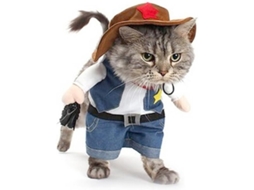 Disfraz De Vaquero Navideño Para Mascotas 2025, Uniforme Western Com Chapéu, Festa Especial, Tamanho M