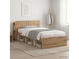Vidaxl Estrutura De Cama Com Armazenamento Carvalho Arttisan
