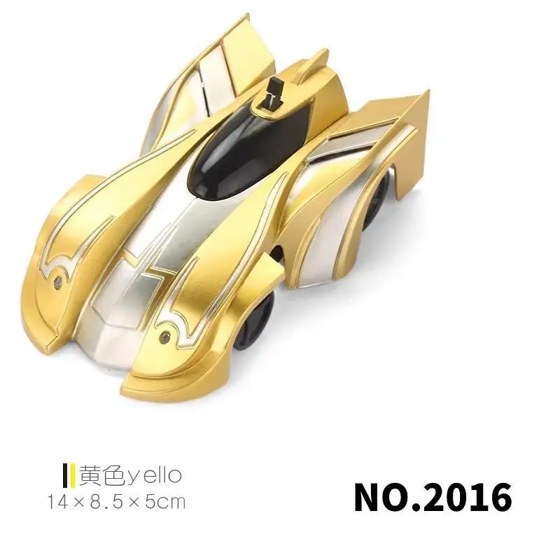 (Amarelo, Nº 2016) Carrinho de Escalada com Controle Remoto, Brinquedo Elétrico Giratório, Presente de Aniversário para Crianças