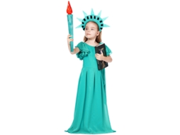 Fantasia De Halloween Para Cosplay Da Estátua Da Liberdade Para Meninas Slowmoose