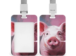 Porta-copos Cutepig para animais de estimação, com cordão, proteção vertical e revestimento impermeável em plástico. Ideal para casacos de plástico.