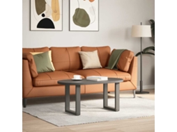 Pés Para Mesa De Centro Em Forma De U, 2 Peças, Antracite, 38x(42-43) Cm, Aço