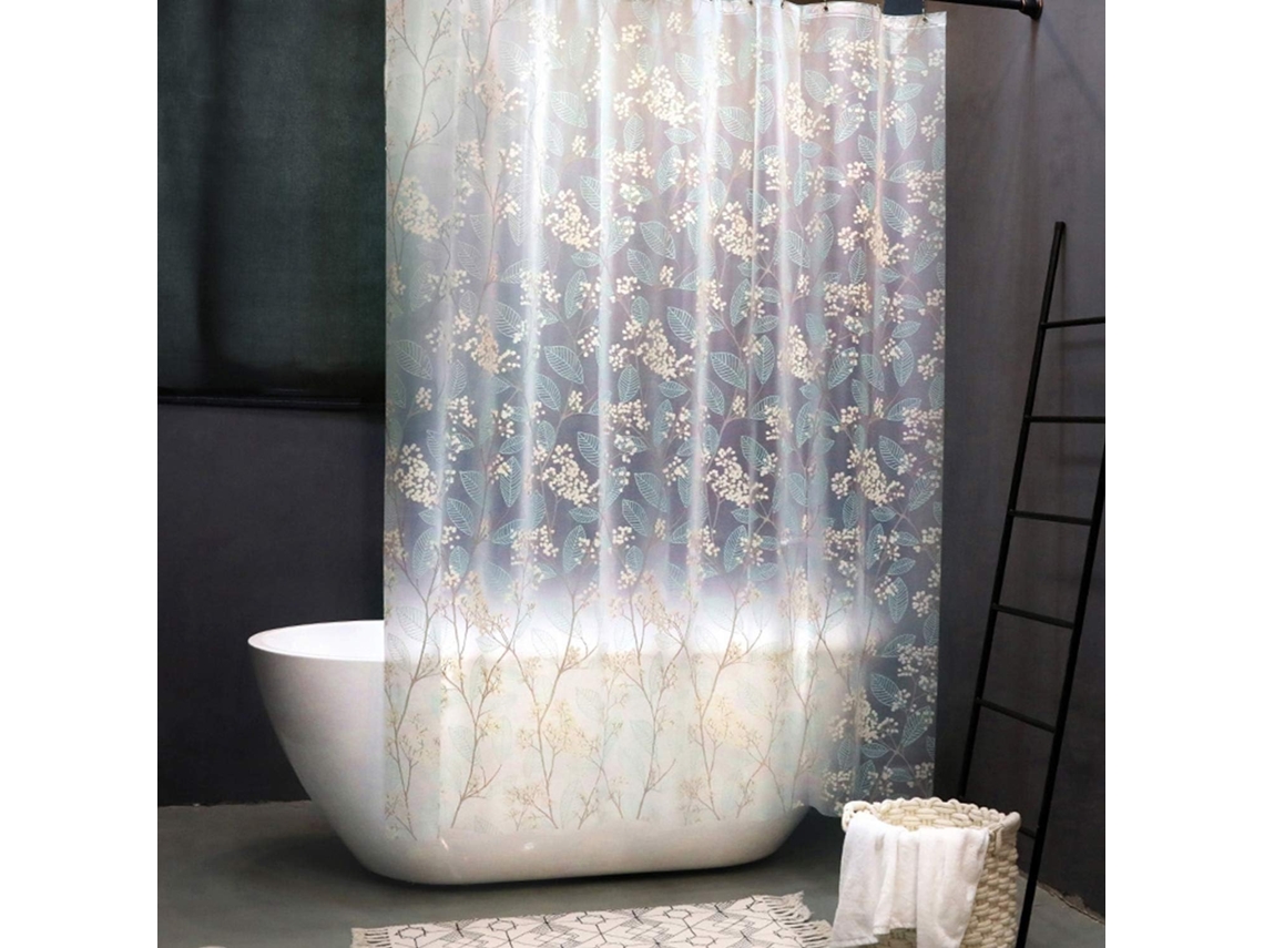 Cortina De Duche Em Eva Transparente Anti-mofo 180x200 Cm - Ecológica