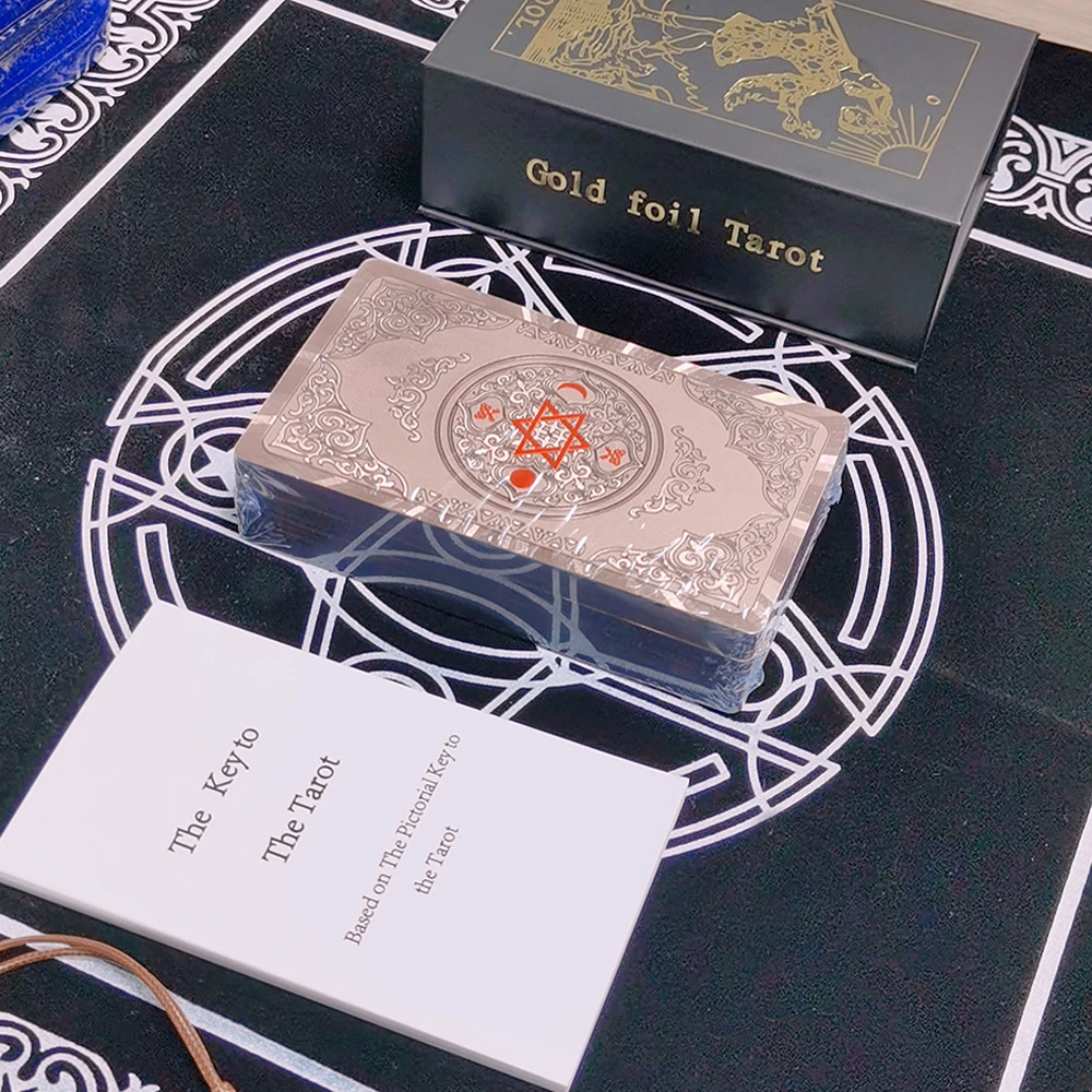 Cartas De Tarô, Prensadas A Quente Em Pvc, Impermeáveis E Resistentes Ao Desgaste, Para Jogos De Adivinhação.