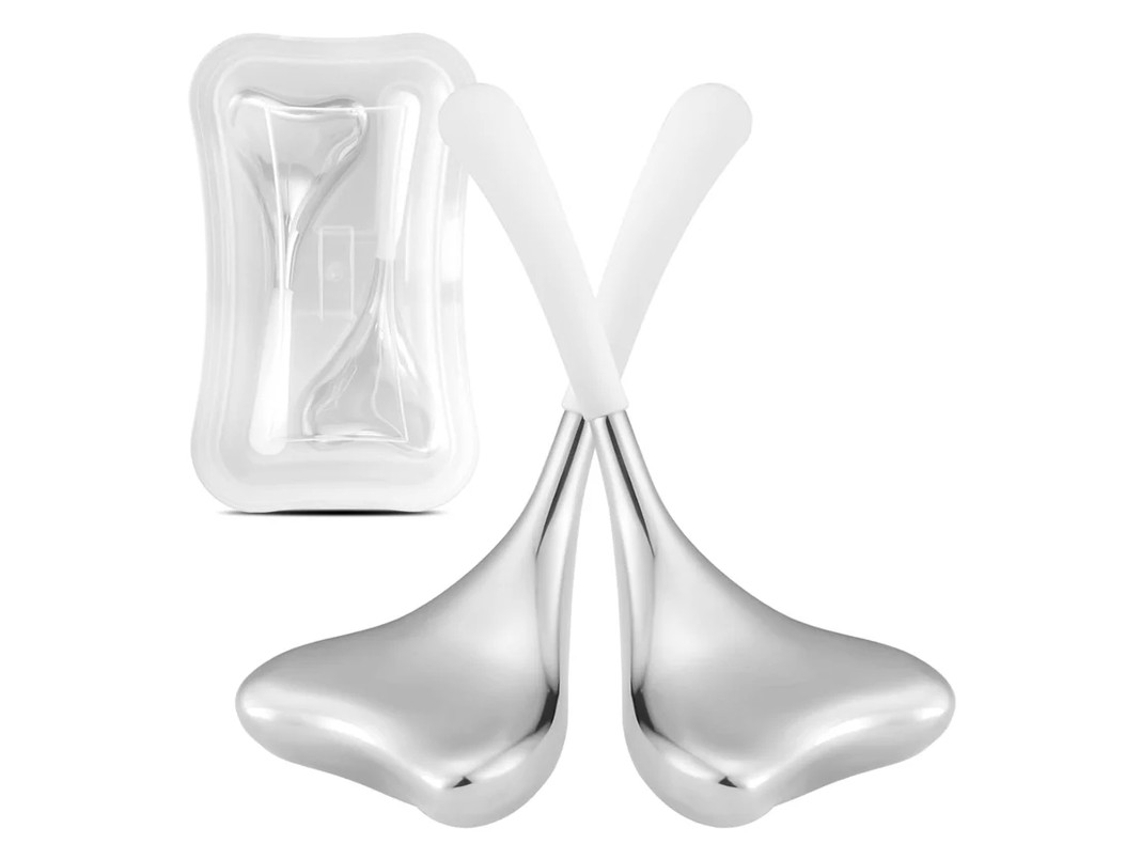 Criobastões Para O Rosto Gua Sha E Massagem 2 Em 1 Globos De Gelo Ferramentas Para Cuidados Com A Pele Facial Para Mulheres Globos Frios Bestvite
