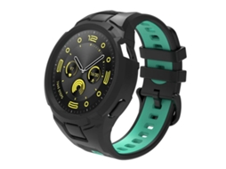 Bracelete para Huawei Watch Gt 5 / 4 / 3 Tpu Integrado Esportivo Preta + Azul petróleo XIAOMOYU (46mm)