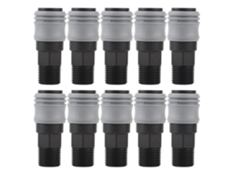 Conector Rápido Autocravado Tipo C Aço Plástico Junta Pneumática G1/2"40