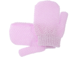 Conjunto de 2 Luvas Esfoliantes Corporais Com Espuma Rica, Tído Macio Roxo, Tamanho