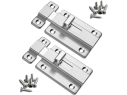 Fechaduras De Aço Inoxidável De 4 Polegadas Com Parafuso Para Todos Os Tipos De Portas Internas, 2 Peças