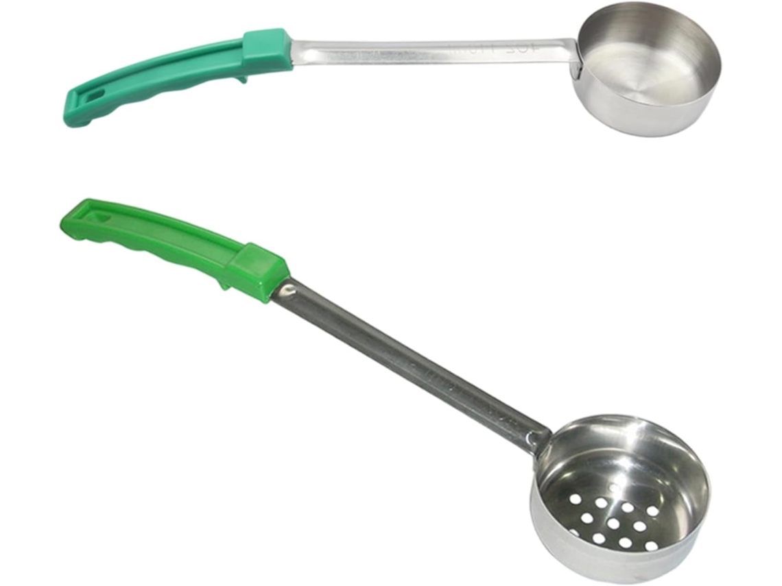 2 Colheres De Medida Robustas Em Aço Com Cabos Ergonômicos E Antiderrapantes