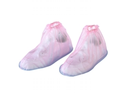 Protector de Chuva para Sapatos em PVC, Antiderrapante, à Prova de Água, Tamanho M, Azul com Base Vermelha (39 41) | S/MARCA