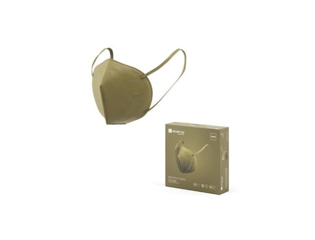 Máscara de Proteção ELASTRON KN95 Olive Green (5 Un)