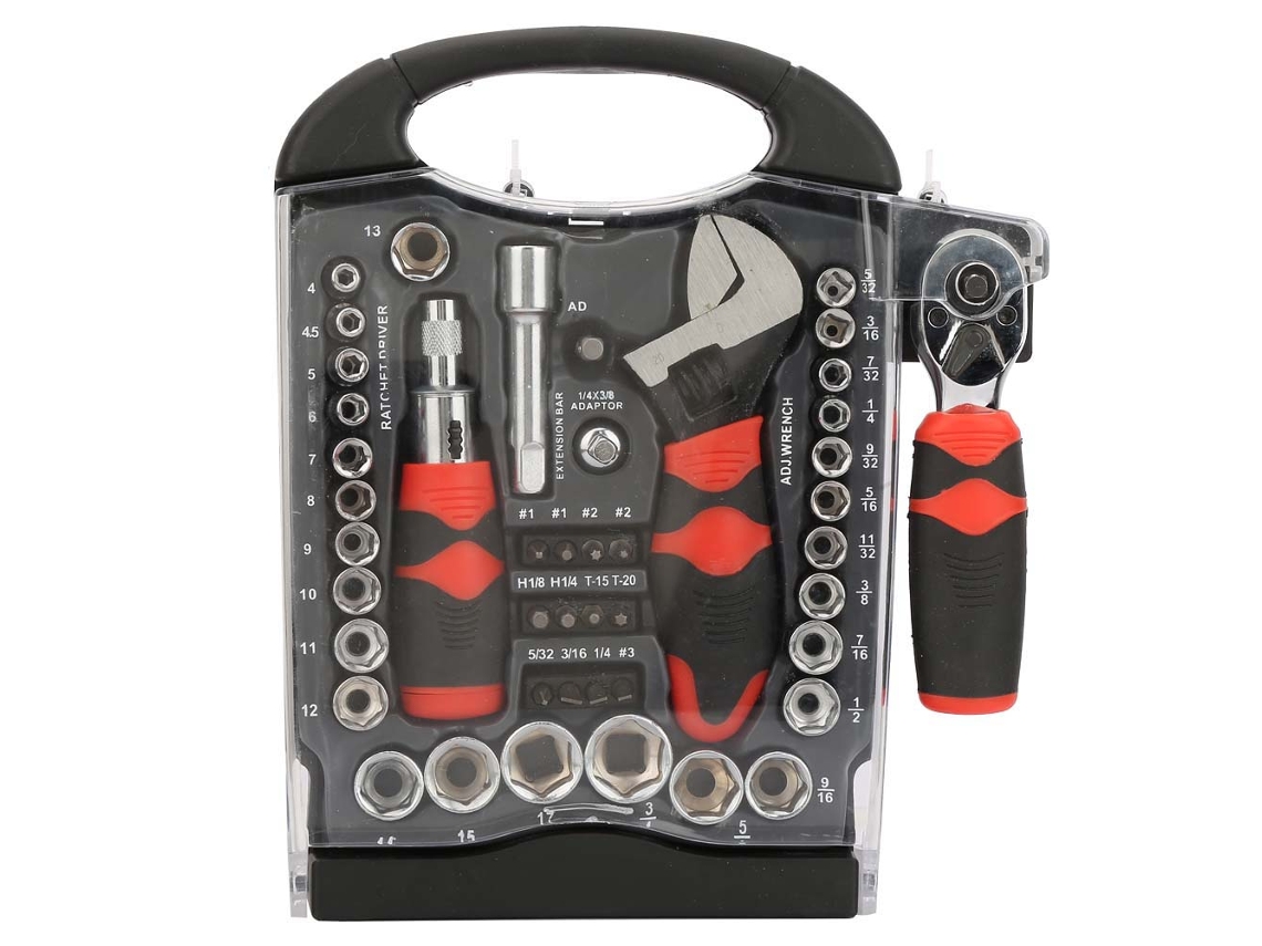 Kit De Chaves De Precisão Multifuncional 45 Em 1 Para Reparo Profissional Com Bits E Sockets