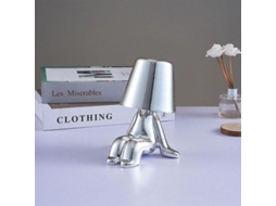 Lâmpada De Mesa Portátil Recarregável Thinker Touch 3 Níveis De Brilho Usb Decorativa Ouro E Ouro