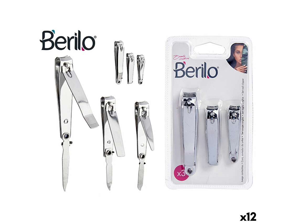 Corta-unhas BERILO 1703239 (metal - Prateado)