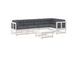 Garden Lounge Set, Garden Lounge Sets Vidaxl Branco Madeira (n/a)